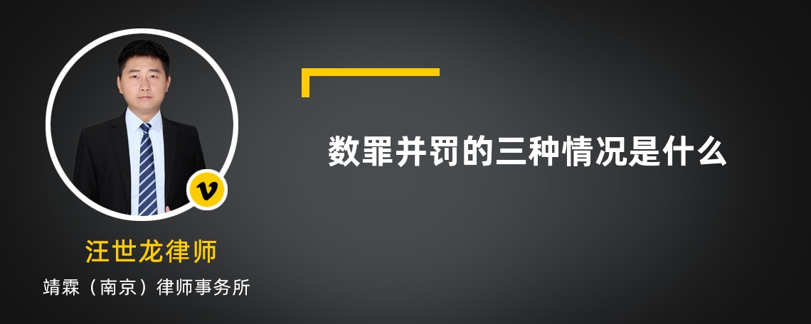 数罪并罚的三种情况是什么