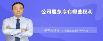 公司股东享有哪些权利