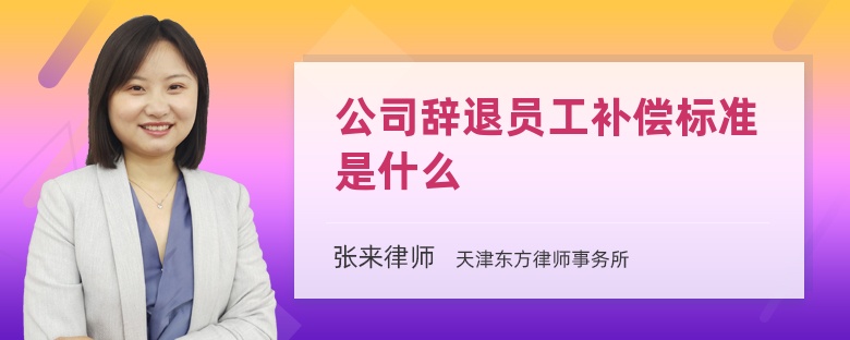 公司辞退员工补偿标准是什么