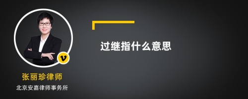 过继指什么意思