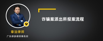 诈骗案派出所报案流程