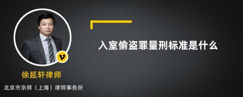 入室偷盗罪量刑标准是什么