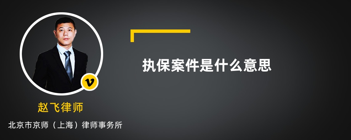 执保案件是什么意思