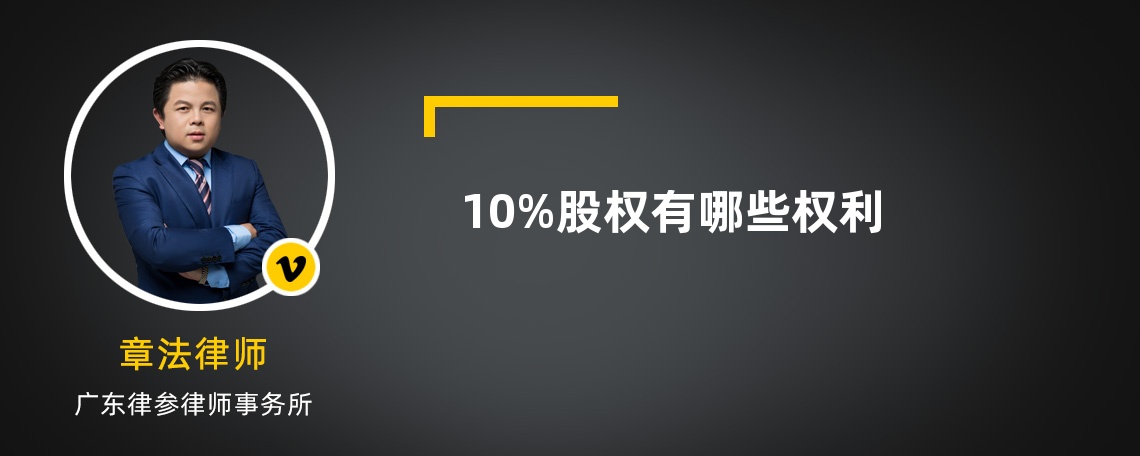 10%股权有哪些权利