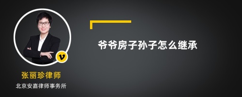 爷爷房子孙子怎么继承