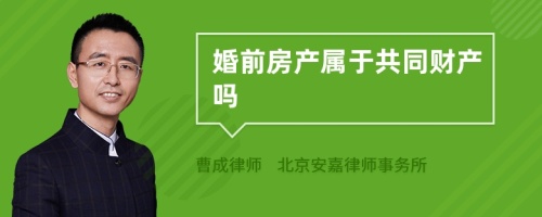 婚前房产属于共同财产吗