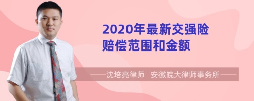 2020年最新交强险赔偿范围和金额