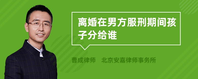 离婚在男方服刑期间孩子分给谁