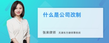 什么是公司改制