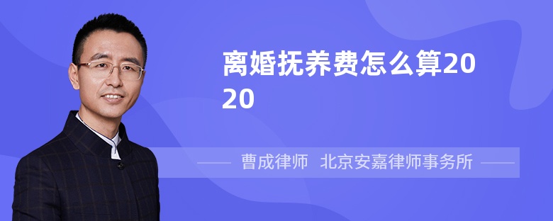 离婚抚养费怎么算2020