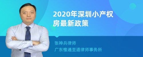 2020年深圳小产权房最新政策