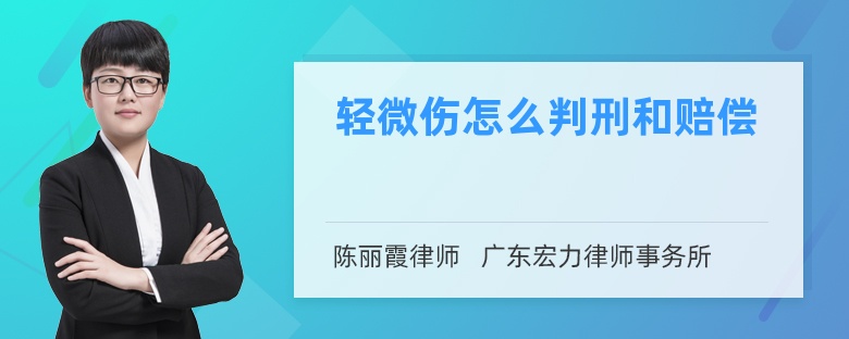 轻微伤怎么赔偿和判刑