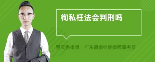 徇私枉法会判刑吗