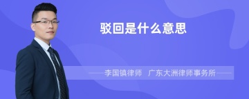 驳回是什么意思