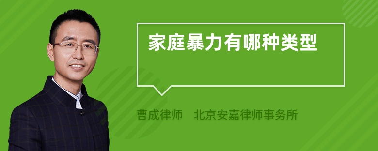 家庭暴力有哪种类型