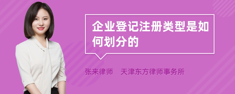 企业登记注册类型是如何划分的