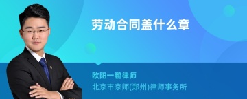 劳动合同盖什么章