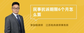 民事抗诉期限6个月怎么算