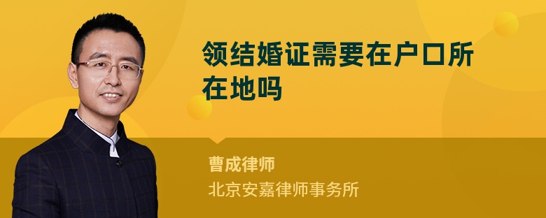 领结婚证需要在户口所在地吗