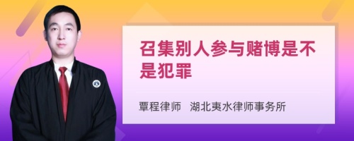 召集别人参与赌博是不是犯罪