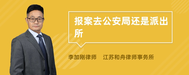 报案去公安局还是派出所