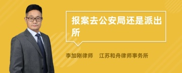 报案去公安局还是派出所