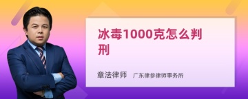 冰毒1000克怎么判刑