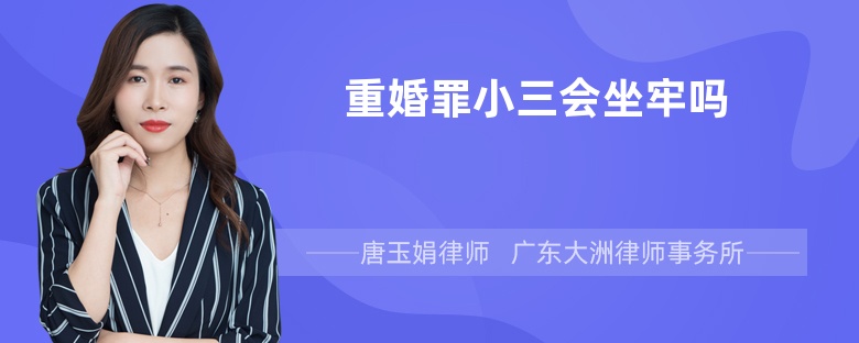 重婚罪小三会坐牢吗