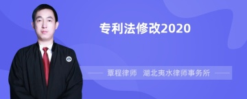 专利法修改2020