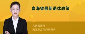青海省最新退休政策