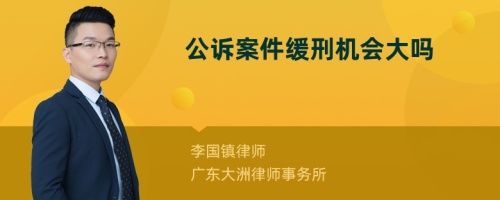 公诉案件缓刑机会大吗