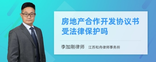 房地产合作开发协议书受法律保护吗