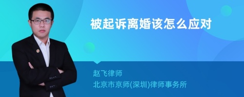 被起诉离婚该怎么应对