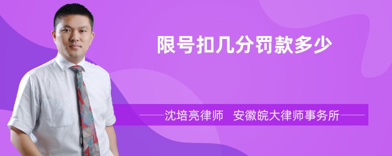 限号扣几分罚款多少