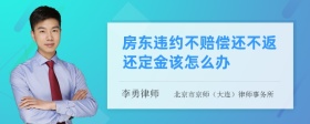 房东违约不赔偿还不返还定金该怎么办