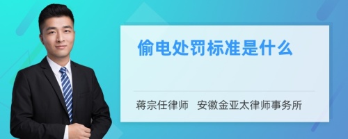 偷电处罚标准是什么