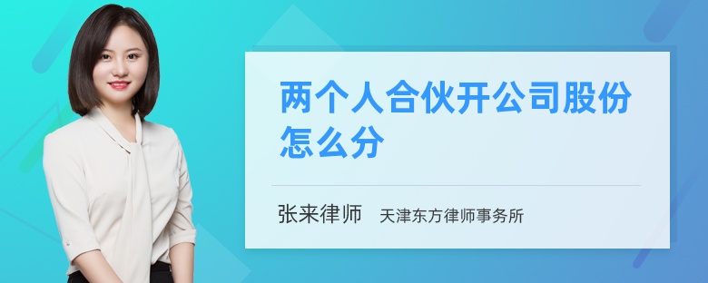 两个人合伙开公司股份怎么分