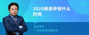 2020病退申报什么时间