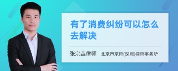 有了消费纠纷可以怎么去解决