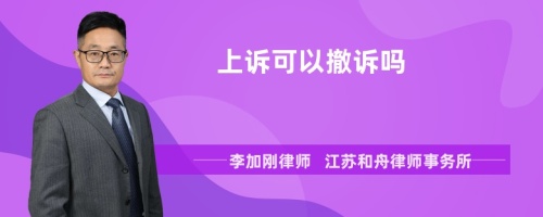 上诉可以撤诉吗