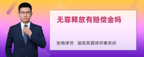 无罪释放有赔偿金吗