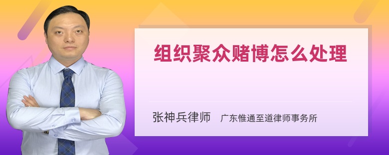 组织聚众赌博怎么处理