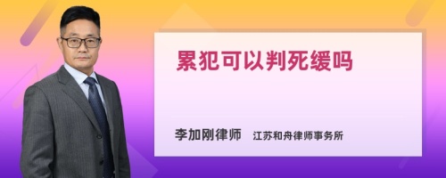 累犯可以判死缓吗