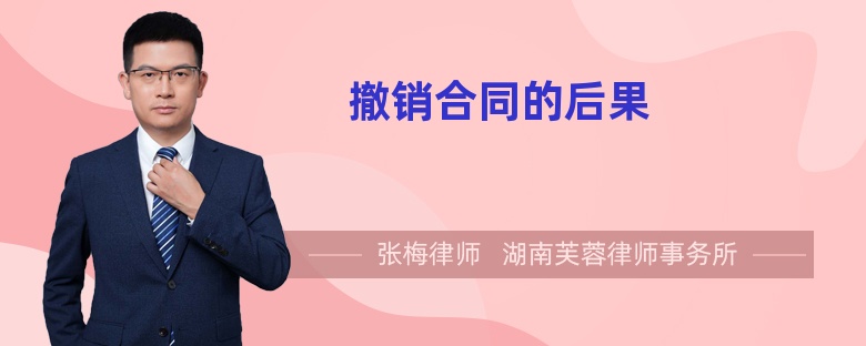 撤销合同的后果