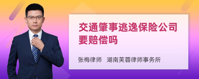 交通肇事逃逸保险公司要赔偿吗