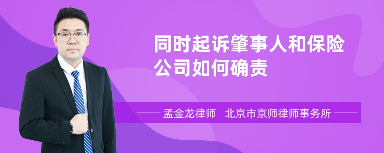 同时起诉肇事人和保险公司如何确责