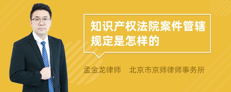 知识产权法院案件管辖规定是怎样的