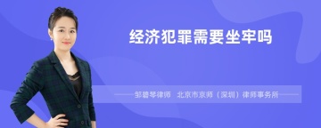 经济犯罪需要坐牢吗