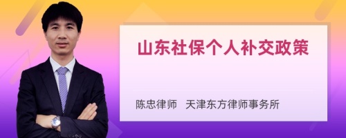 山东社保个人补交政策