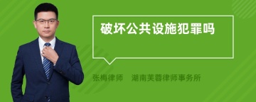 破坏公共设施犯罪吗